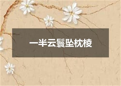 一半云鬟坠枕棱