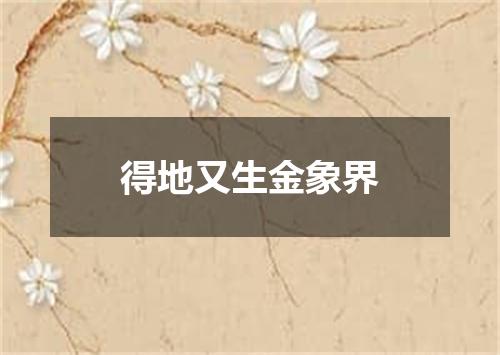 得地又生金象界