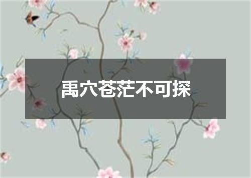 禹穴苍茫不可探