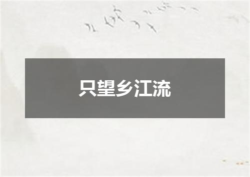 只望乡江流
