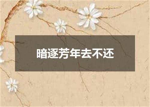 暗逐芳年去不还