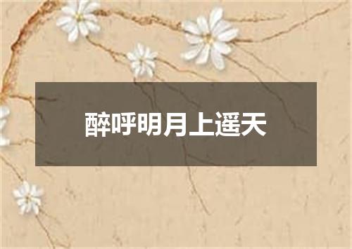 醉呼明月上遥天