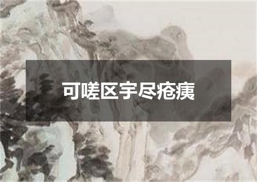 可嗟区宇尽疮痍