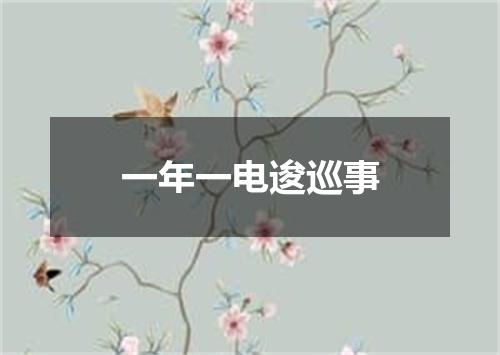 一年一电逡巡事