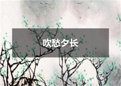 吹愁夕长