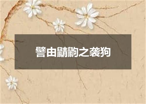 譬由鼱鼩之袭狗