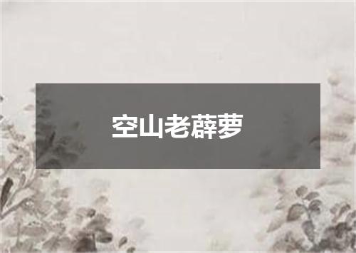 空山老薜萝