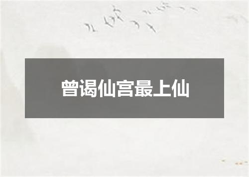曾谒仙宫最上仙