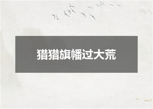 猎猎旗幡过大荒