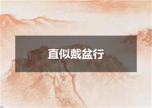直似戴盆行