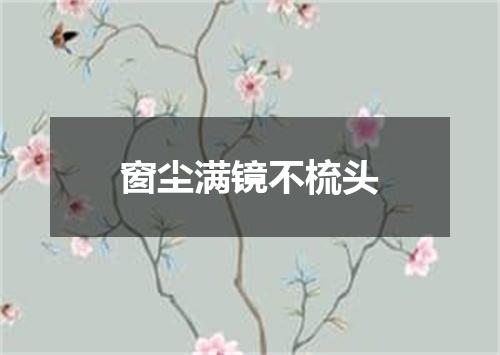 窗尘满镜不梳头