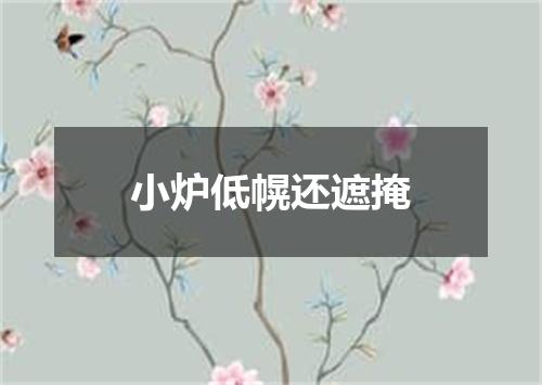小炉低幌还遮掩