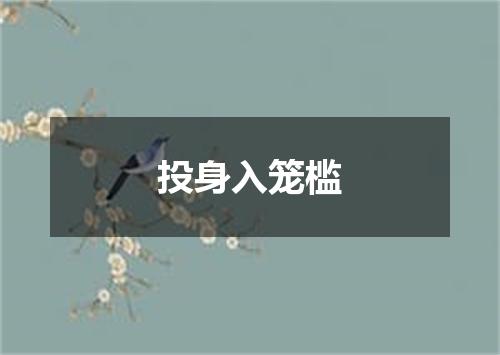 投身入笼槛