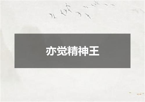 亦觉精神王