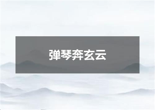 弹琴奔玄云
