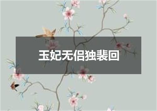 玉妃无侣独裴回