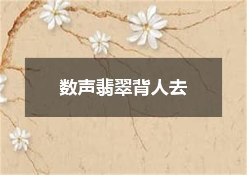 数声翡翠背人去