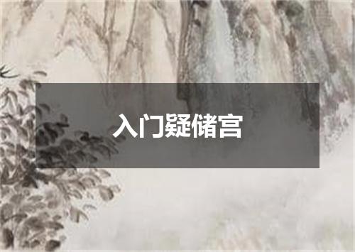 入门疑储宫