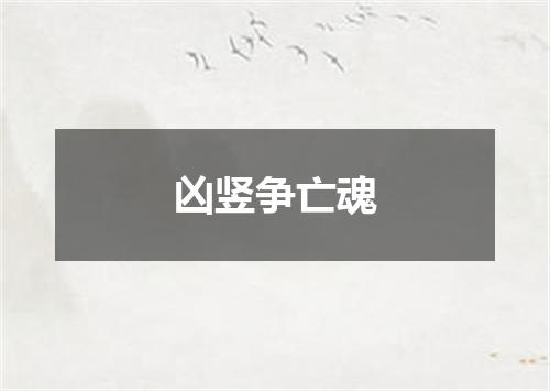 凶竖争亡魂