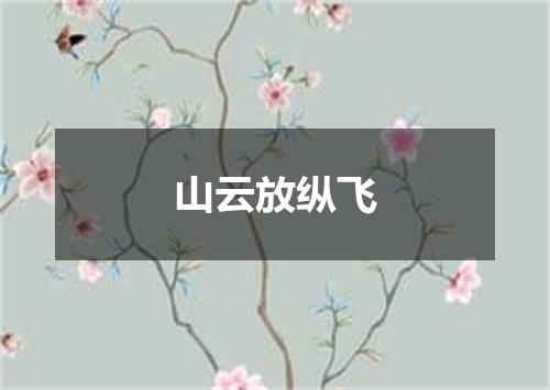 山云放纵飞
