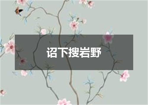 诏下搜岩野