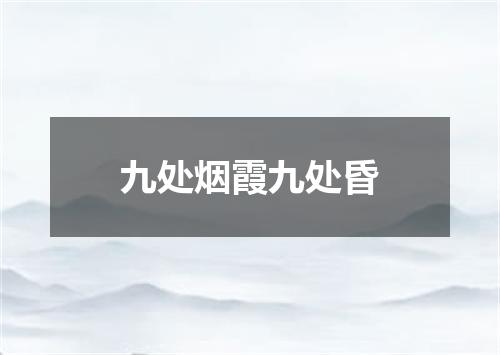 九处烟霞九处昏
