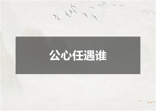 公心任遇谁