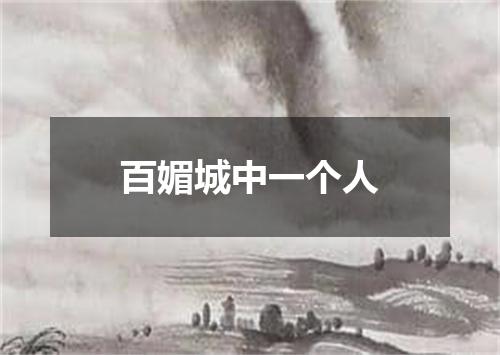 百媚城中一个人