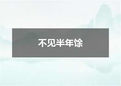 不见半年馀