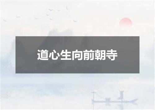 道心生向前朝寺