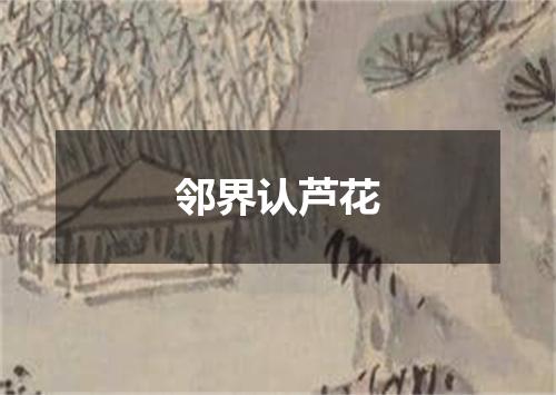 邻界认芦花