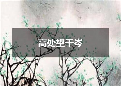 高处望千岑