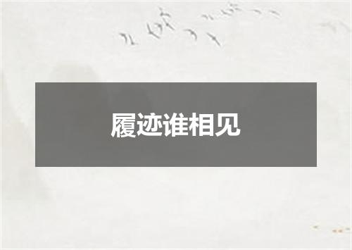 履迹谁相见