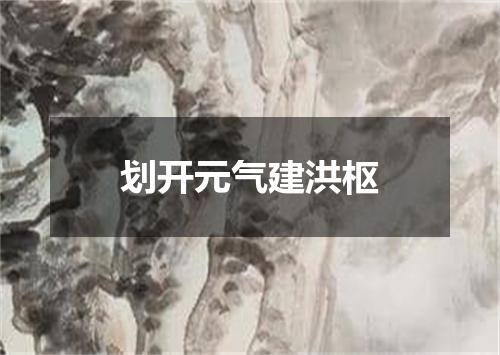 划开元气建洪枢