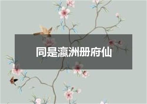 同是瀛洲册府仙