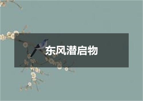 东风潜启物