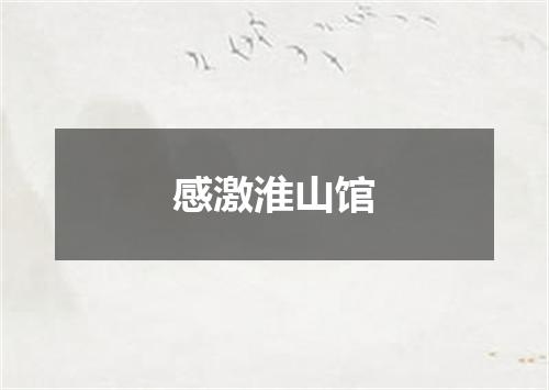 感激淮山馆