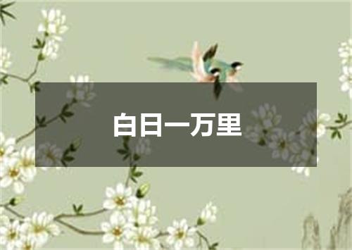 白日一万里