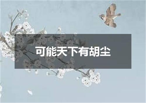 可能天下有胡尘