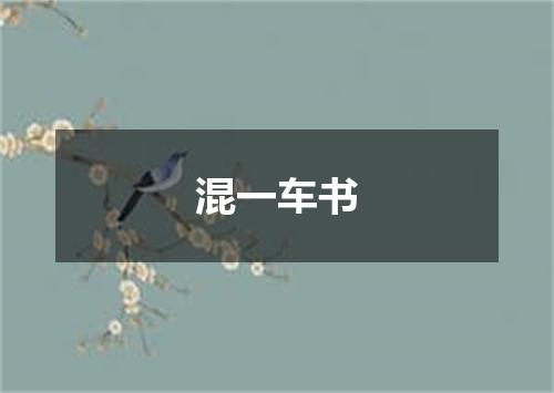 混一车书