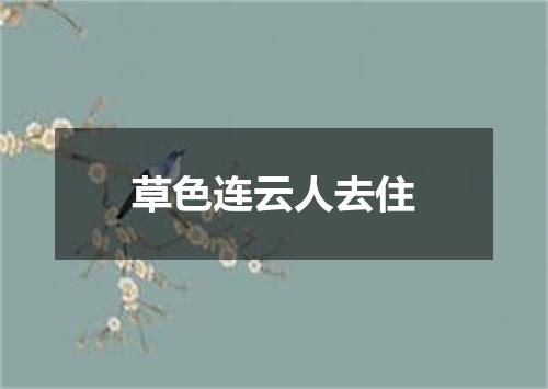 草色连云人去住