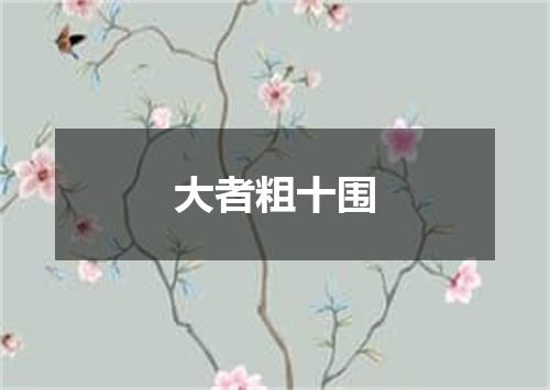 大者粗十围