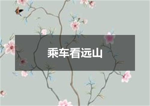 乘车看远山