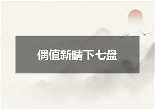 偶值新晴下七盘