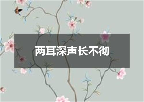 两耳深声长不彻