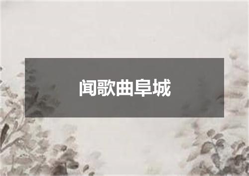 闻歌曲阜城