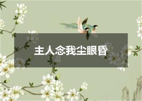 主人念我尘眼昏