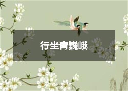 行坐青巍峨