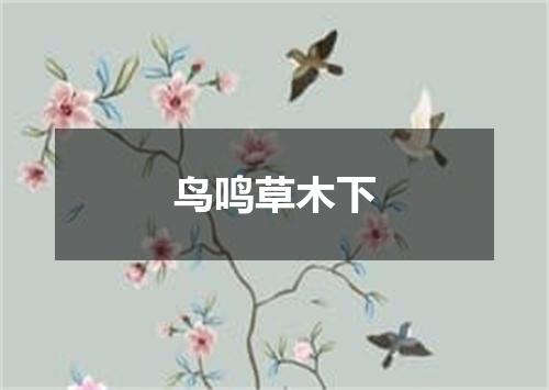 鸟鸣草木下