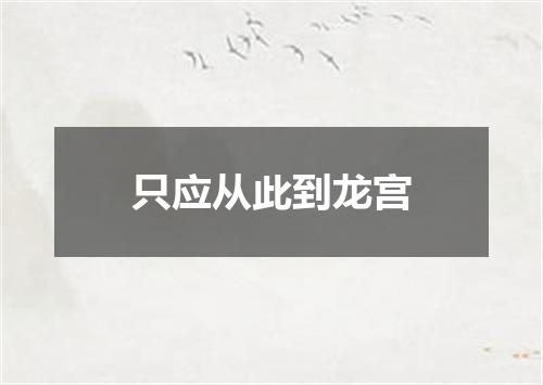 只应从此到龙宫